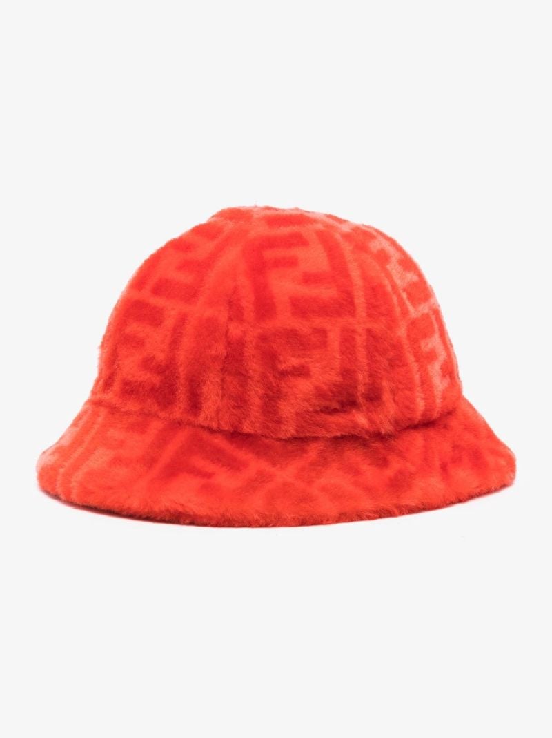 Red Ff Monogram Bucket Hat