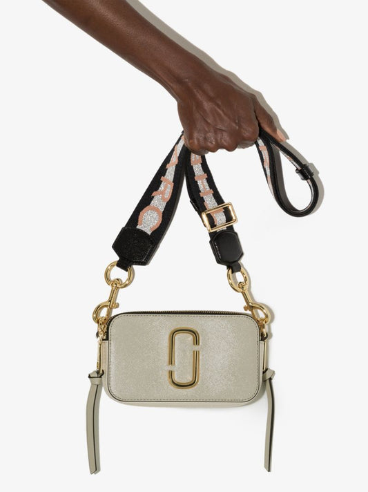 Beige the Snapshot Leather Cross Body Bag