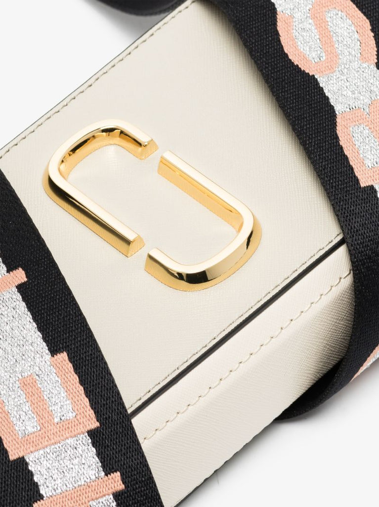 Beige the Snapshot Leather Cross Body Bag