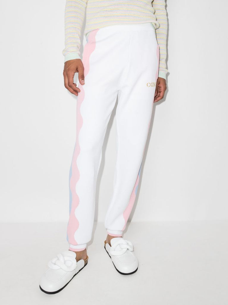 Panelled Knitted Track Pants