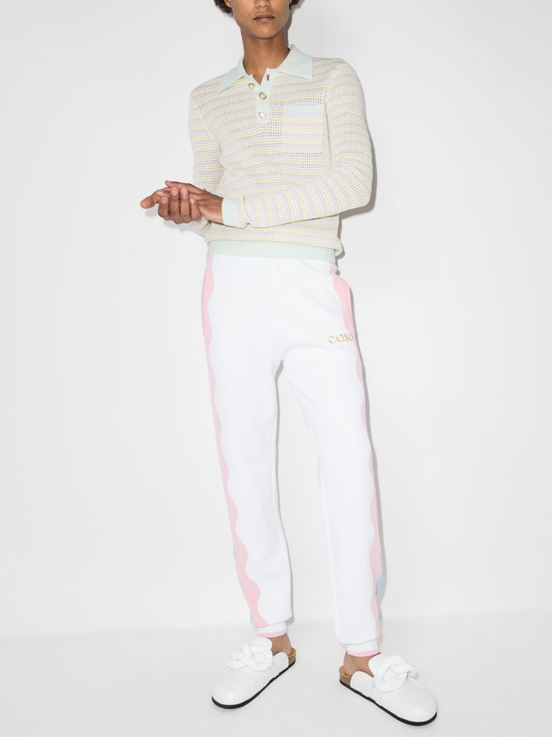 Panelled Knitted Track Pants