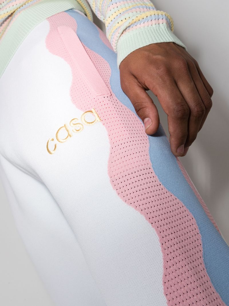 Panelled Knitted Track Pants