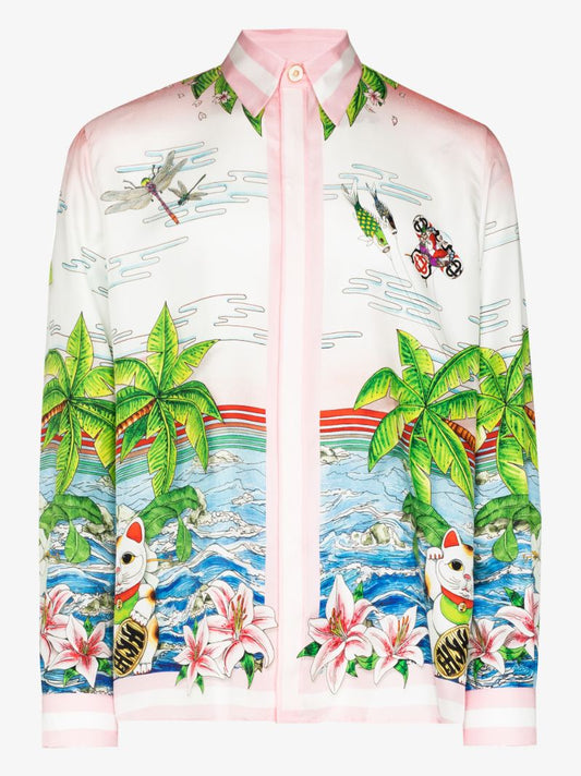 Printed Silk Shirt