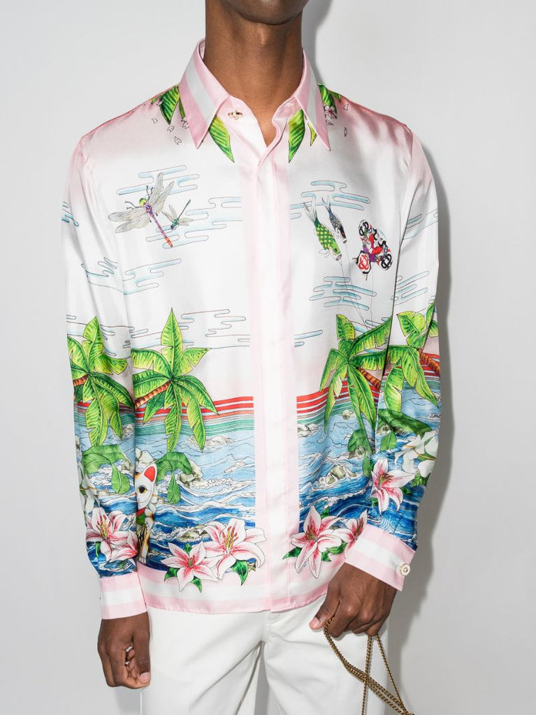 Printed Silk Shirt