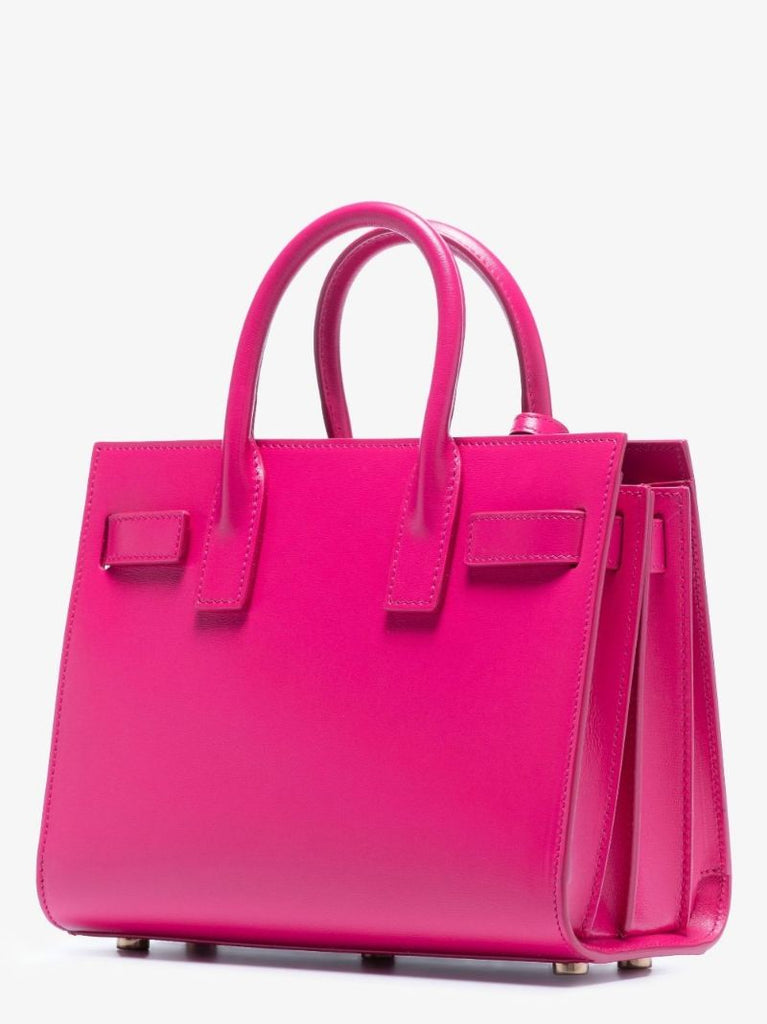Pink Sac Du Jour Leather Tote Bag