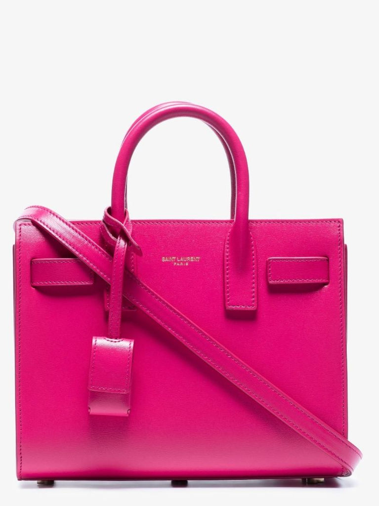 Pink Sac Du Jour Leather Tote Bag