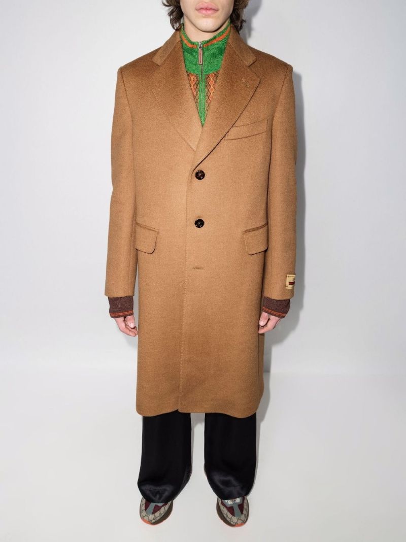 Single-breasted Wool Coat