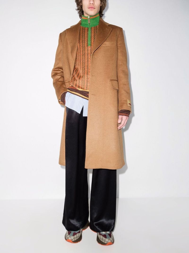 Single-breasted Wool Coat