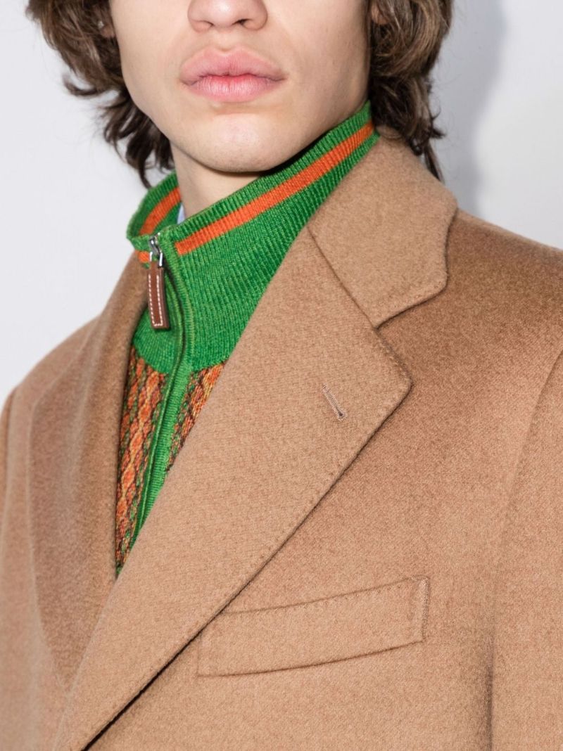 Single-breasted Wool Coat