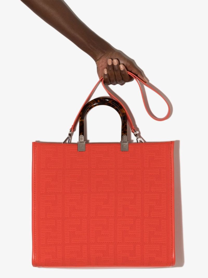 Orange Sunshine Shopper Medium Tote Bag