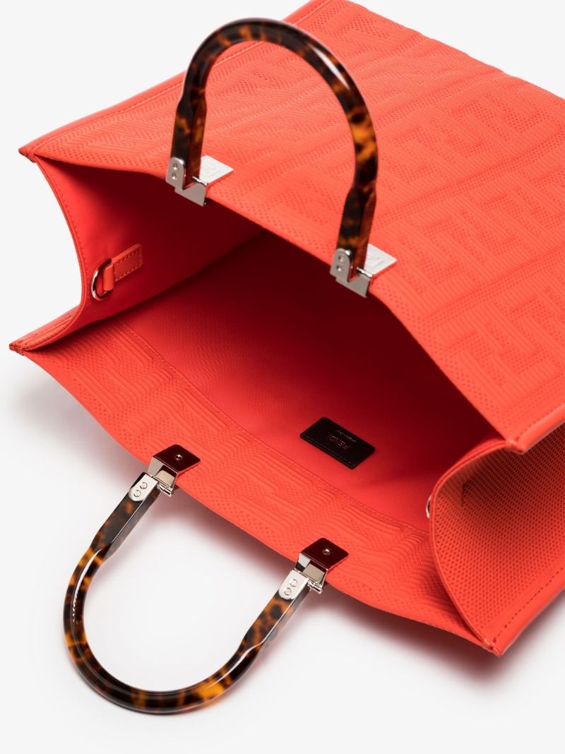 Orange Sunshine Shopper Medium Tote Bag