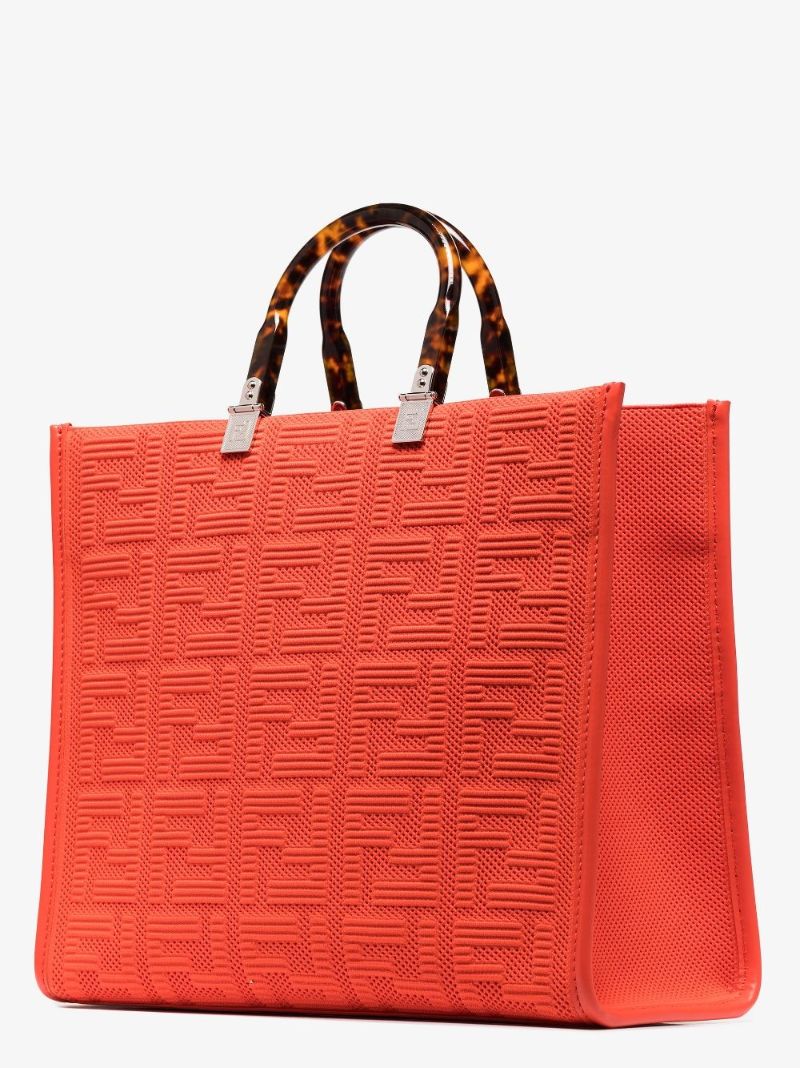 Orange Sunshine Shopper Medium Tote Bag