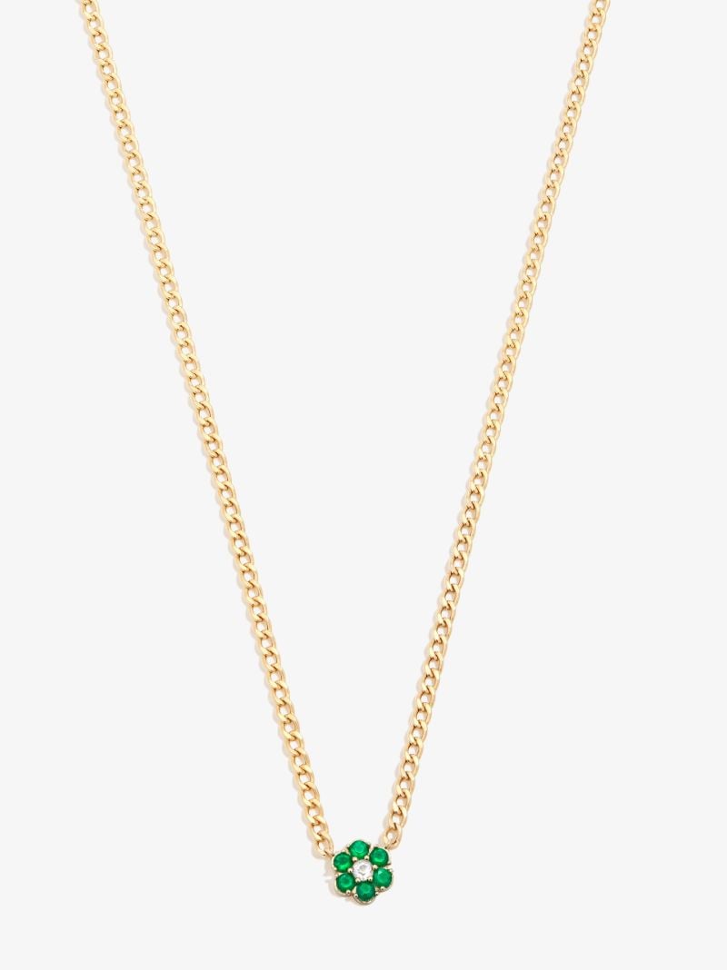 Gold Vermeil Flower Power Agate Topaz Necklace