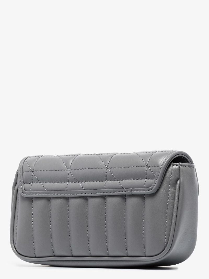 Grey Gg Marmont Mini Leather Shoulder Bag