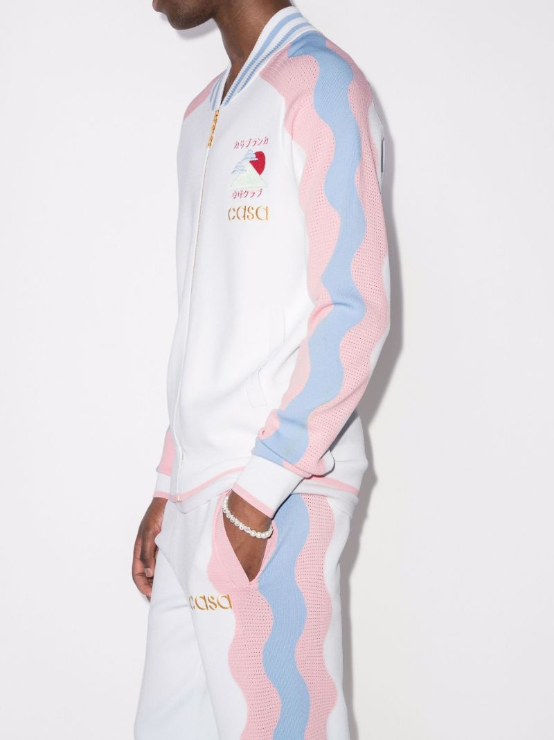 Logo Wave Print Track Jacket