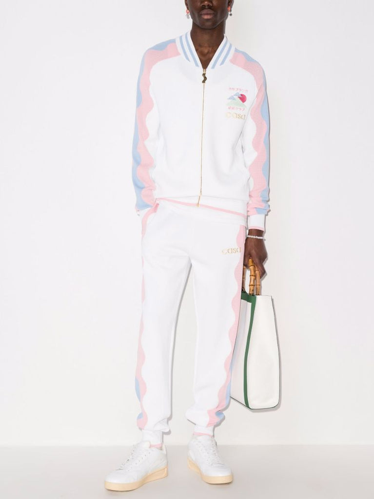 Logo Wave Print Track Jacket