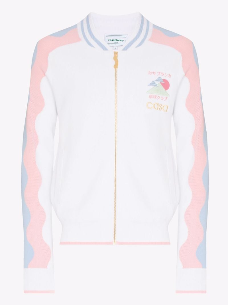 Logo Wave Print Track Jacket