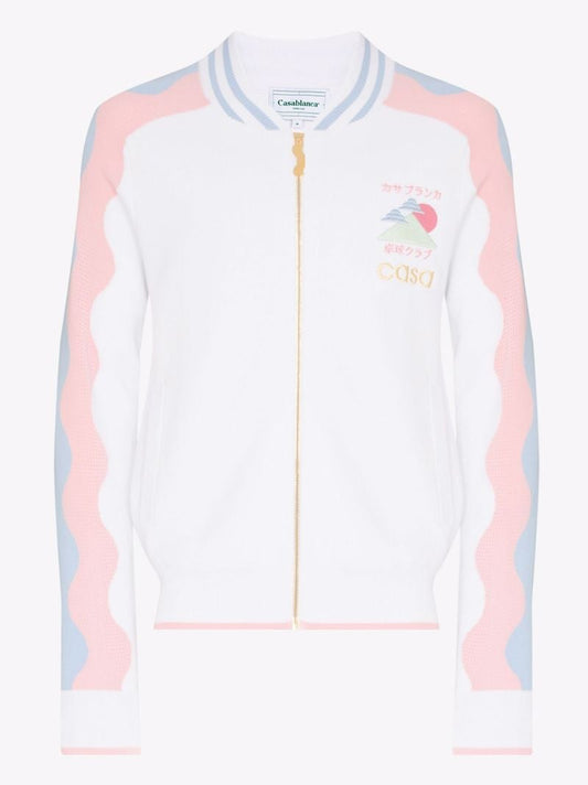 Logo Wave Print Track Jacket