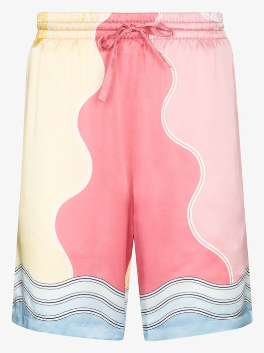 Soleil Levant Silk Shorts