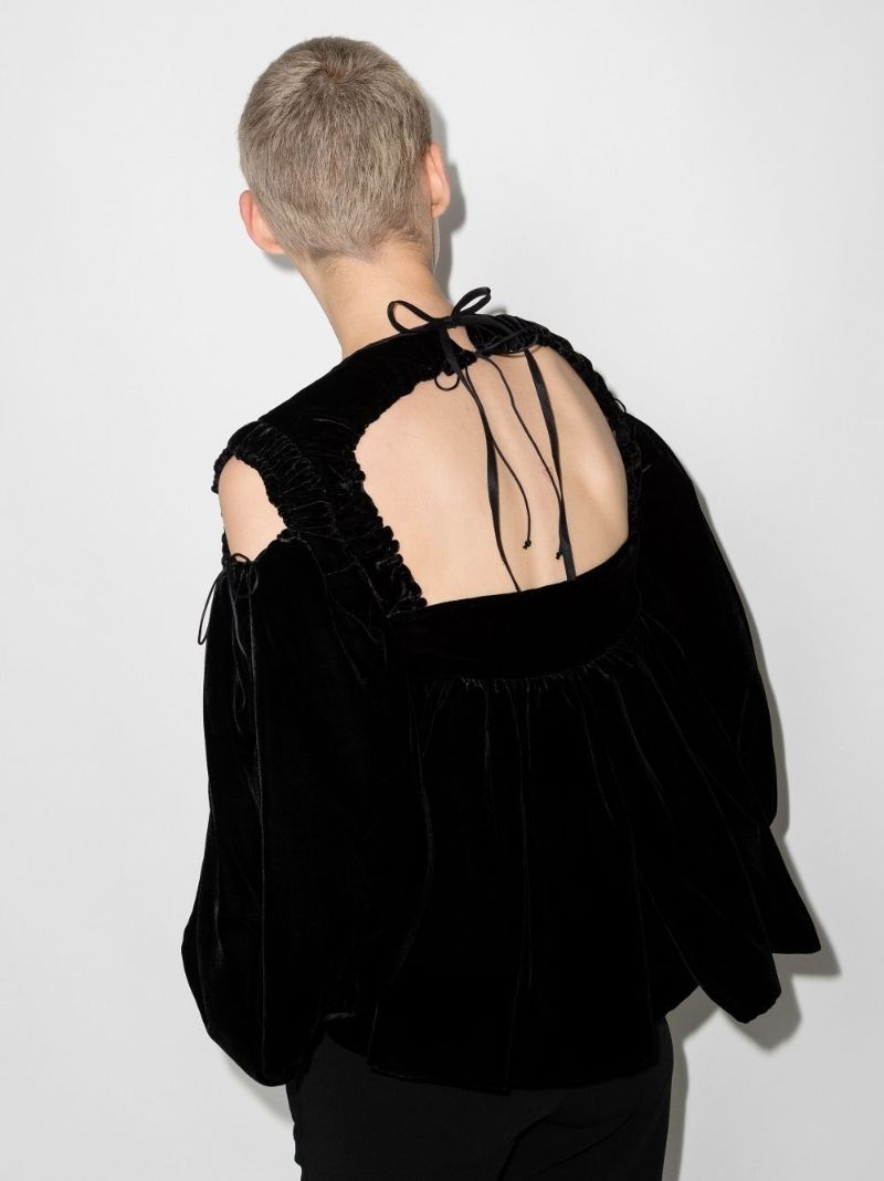 Jak Velvet Peplum Top