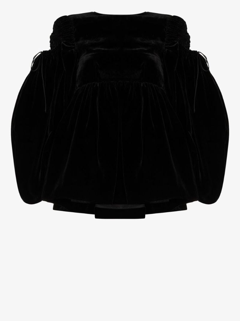 Jak Velvet Peplum Top