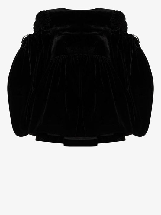 Jak Velvet Peplum Top