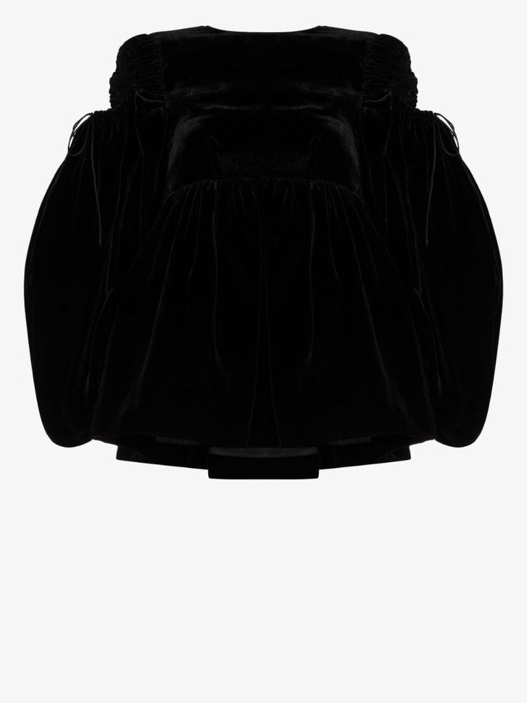 Jak Velvet Peplum Top