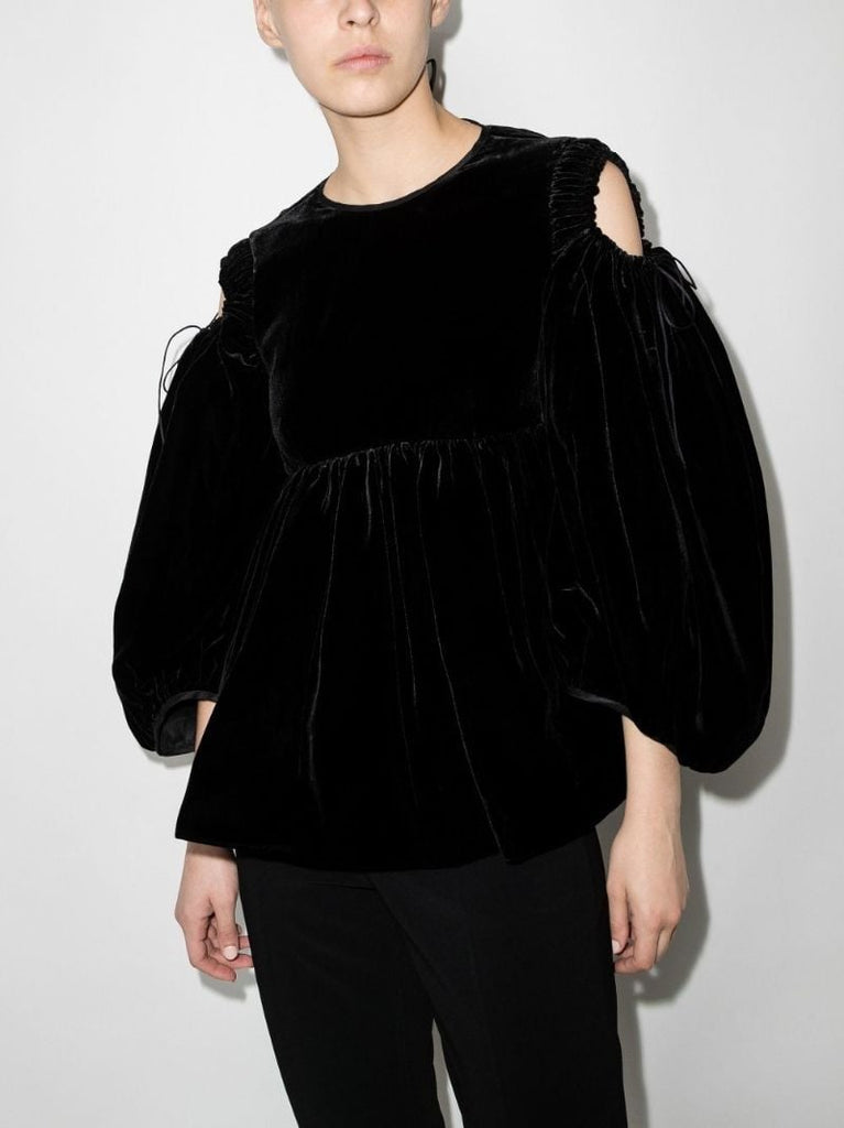 Jak Velvet Peplum Top