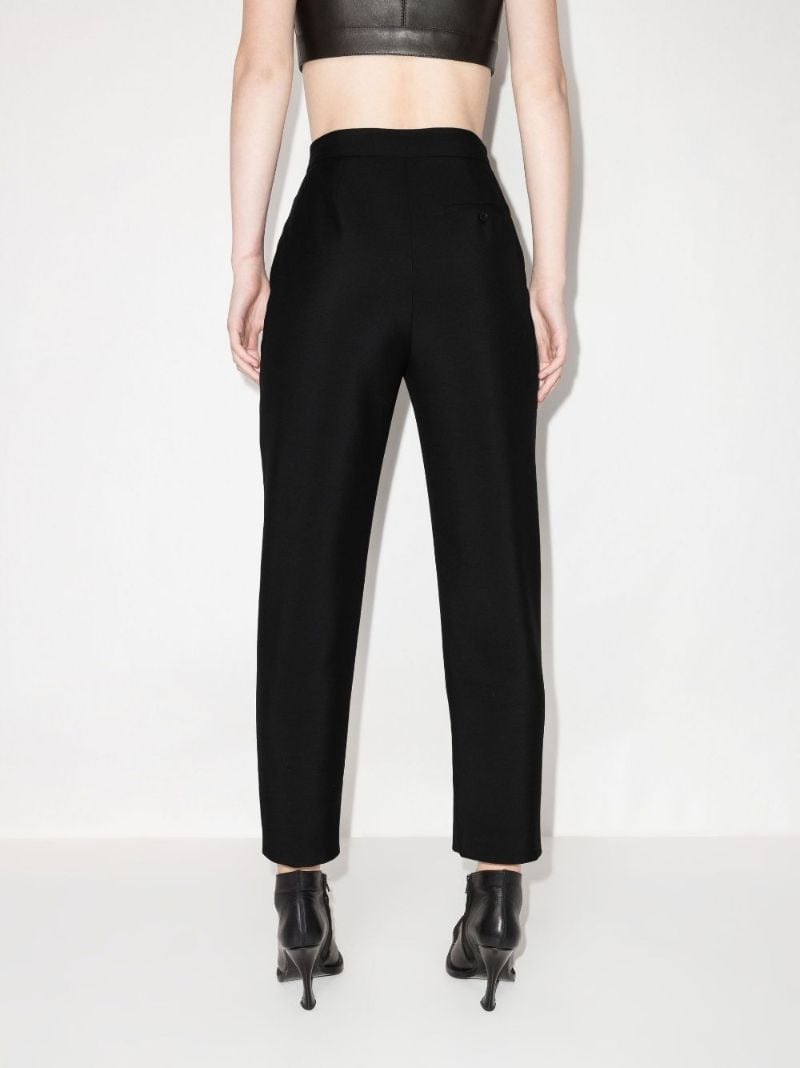 Zip-up Wool Trousers