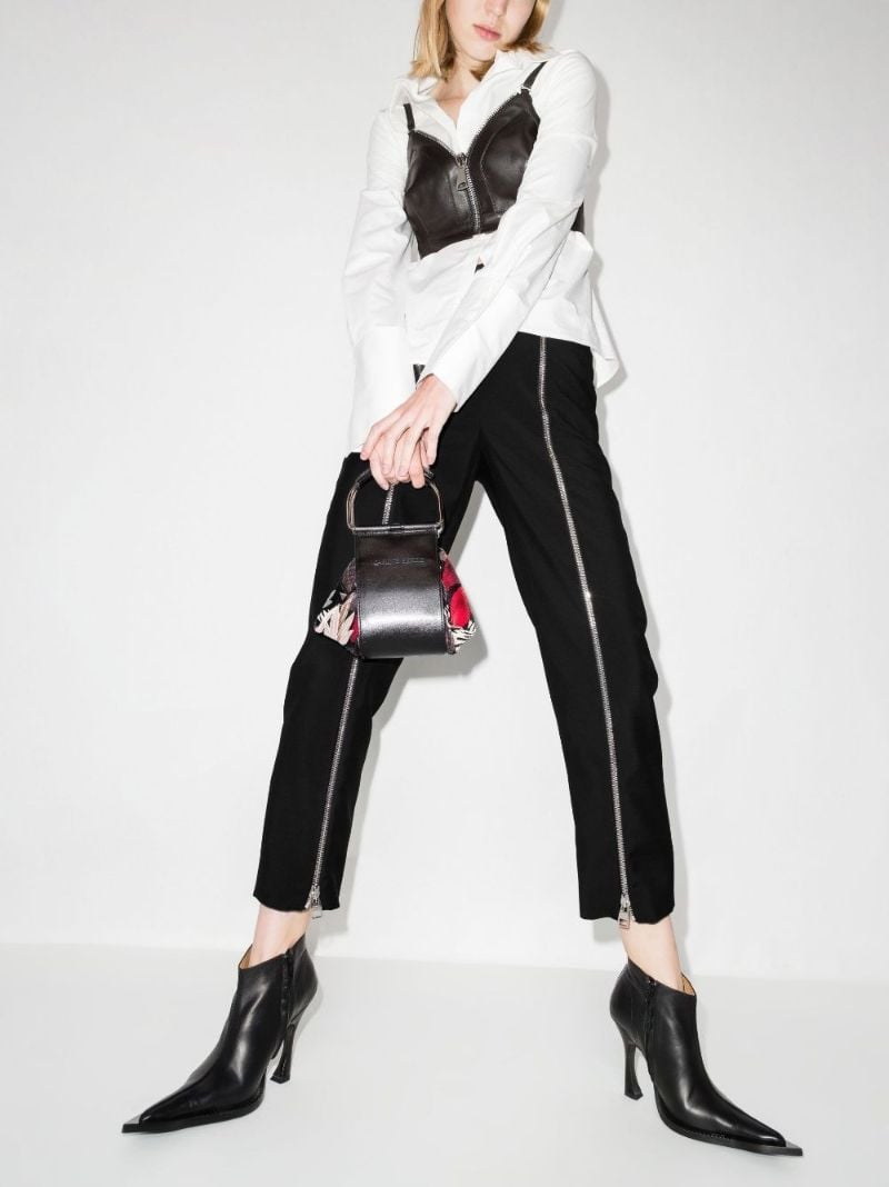 Zip-up Wool Trousers