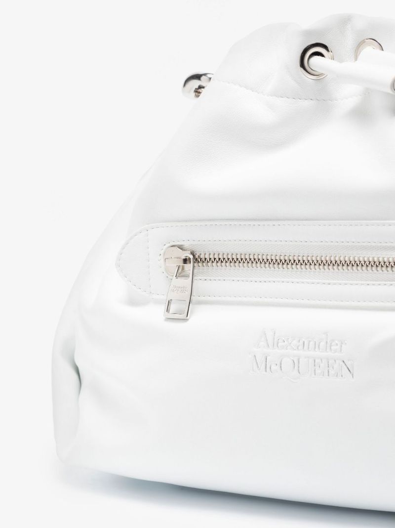 White Ball Bundle Leather Shoulder Bag