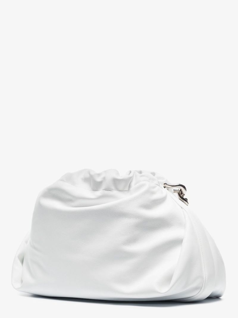 White Ball Bundle Leather Shoulder Bag