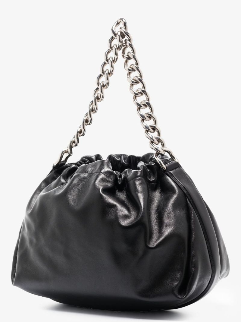 Black Ball Bundle Leather Shoulder Bag