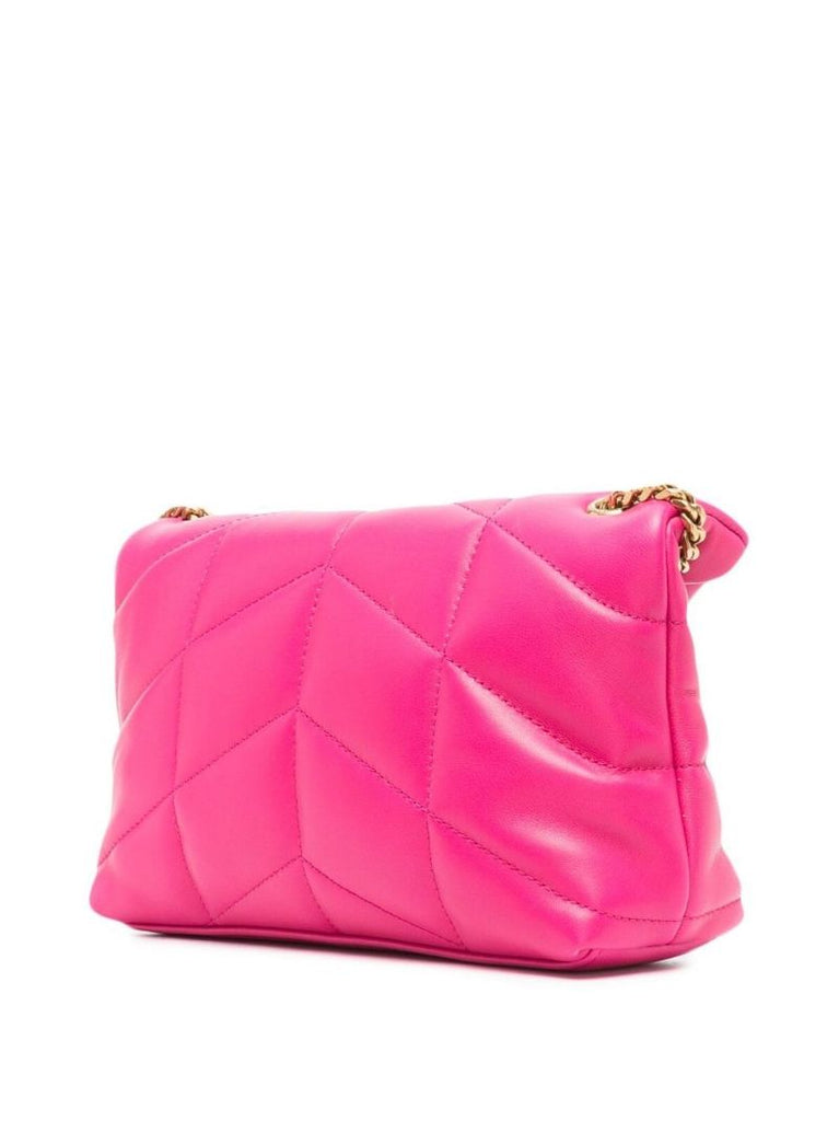 Pink Puffer Toy Leather Mini Cross Body Bag