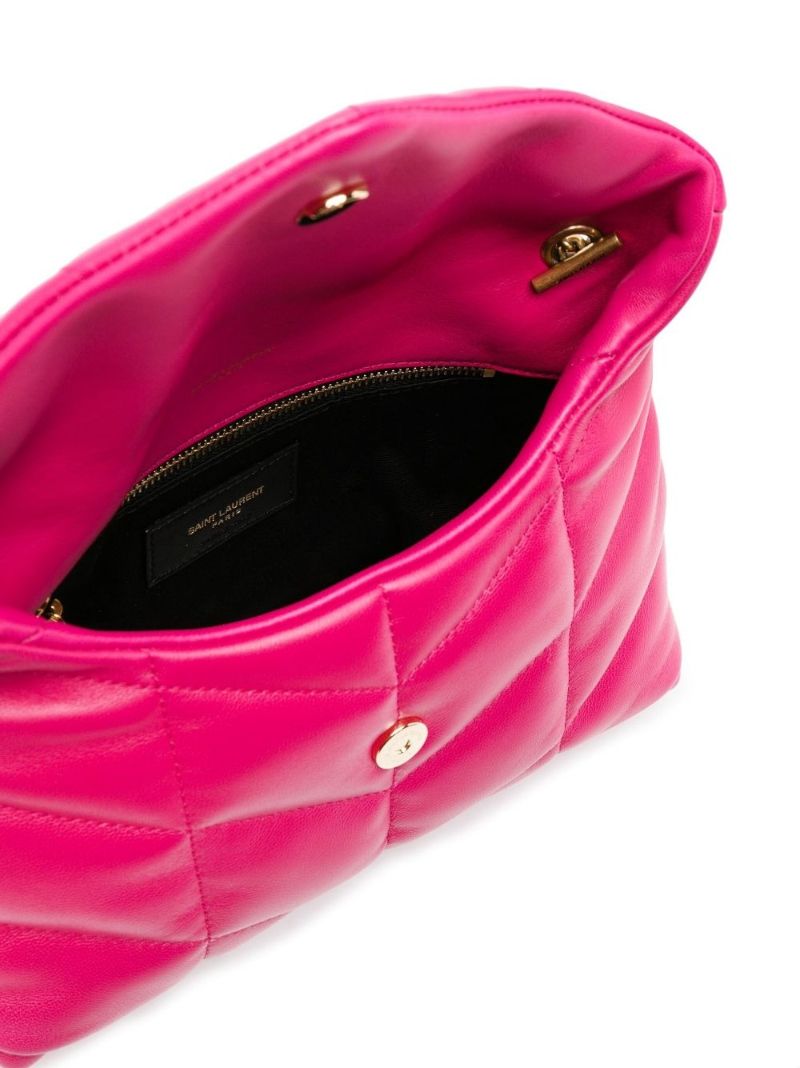 Pink Puffer Toy Leather Mini Cross Body Bag