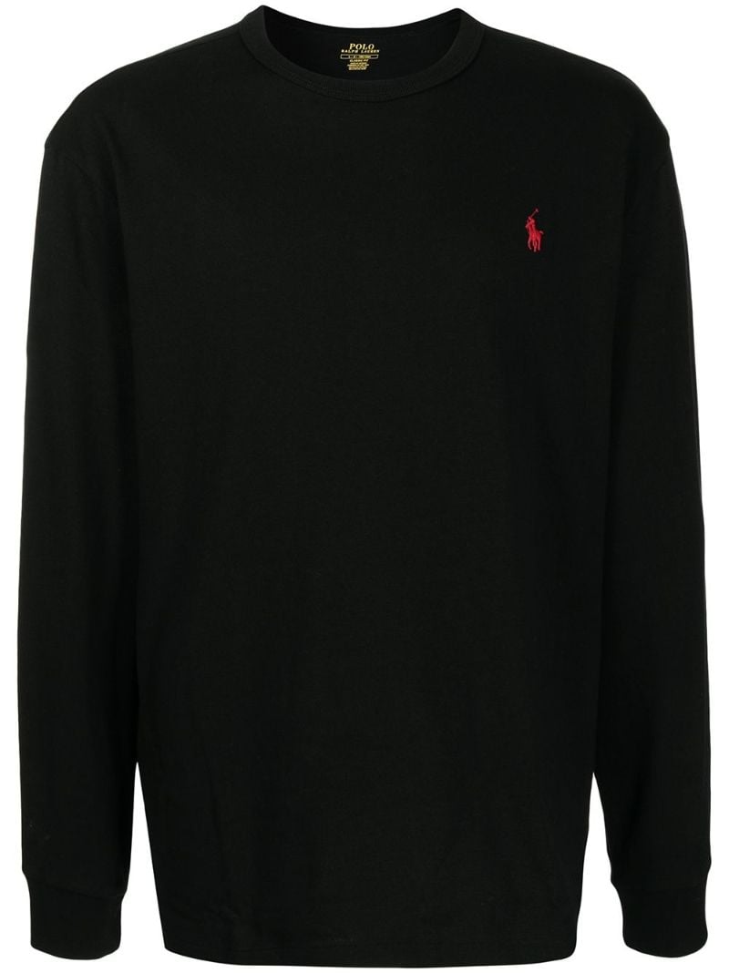 Black Polo Pony Sweatshirt