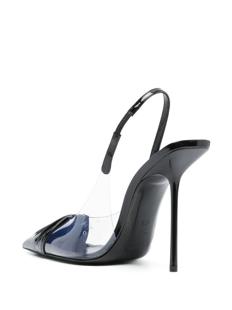 Black Chica 115 Slingback Patent Leather Pumps