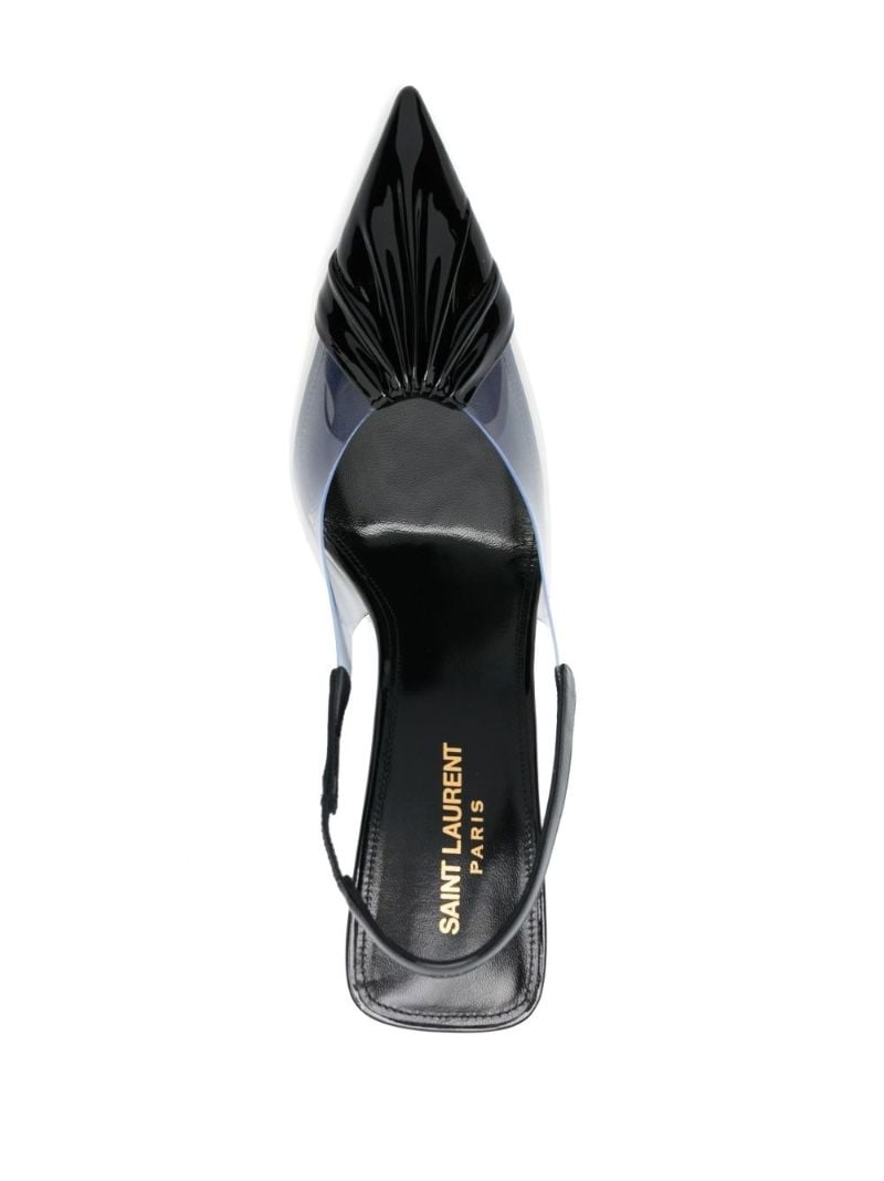 Black Chica 115 Slingback Patent Leather Pumps