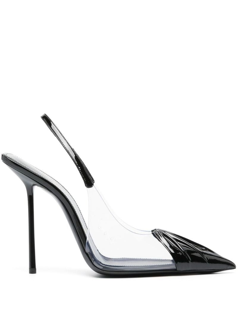 Black Chica 115 Slingback Patent Leather Pumps