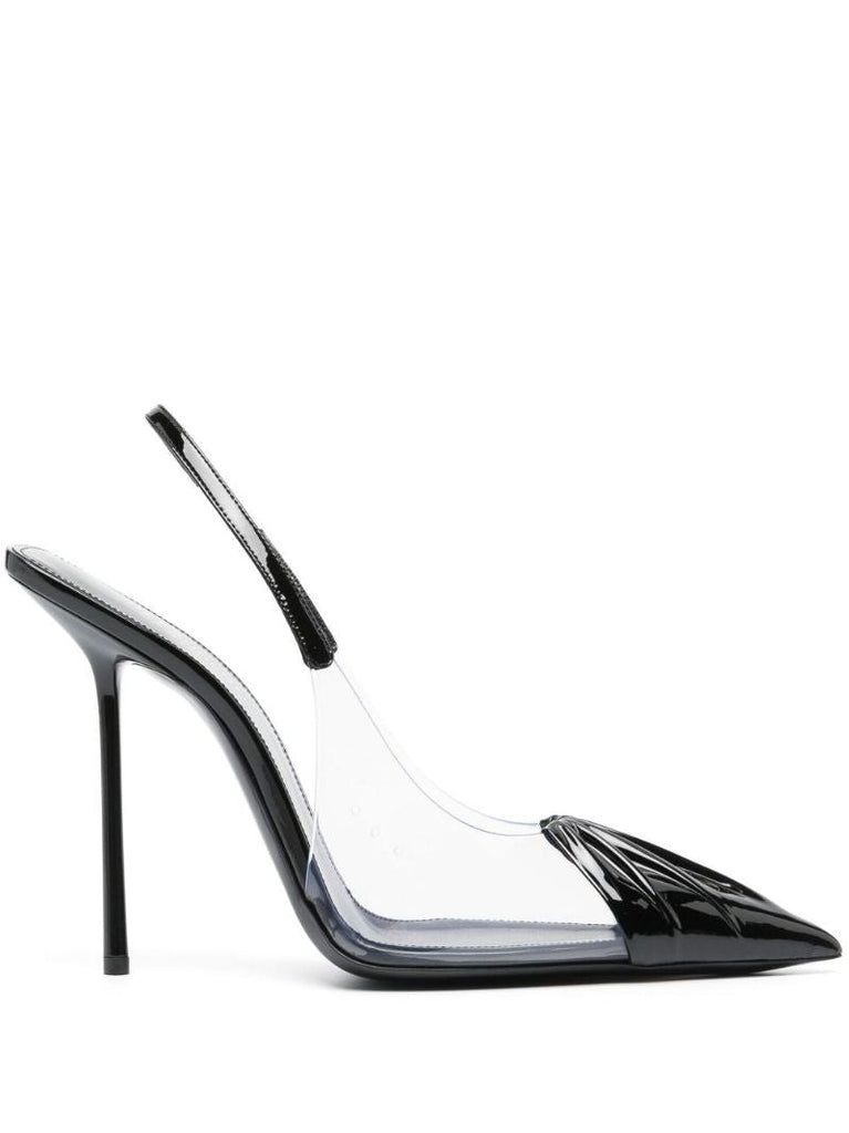 Black Chica 115 Slingback Patent Leather Pumps