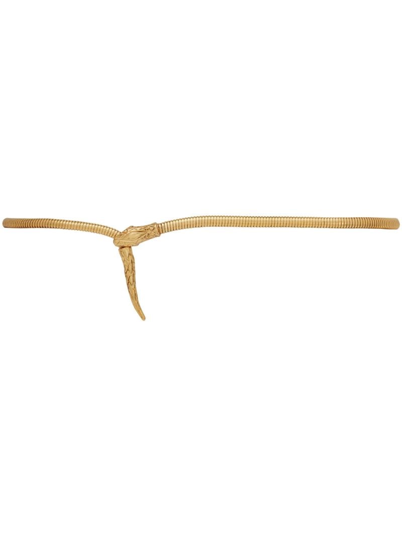 Gold-tone Snake Chain Belt