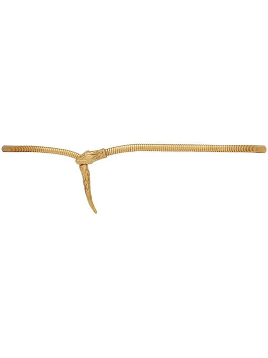 Gold-tone Snake Chain Belt