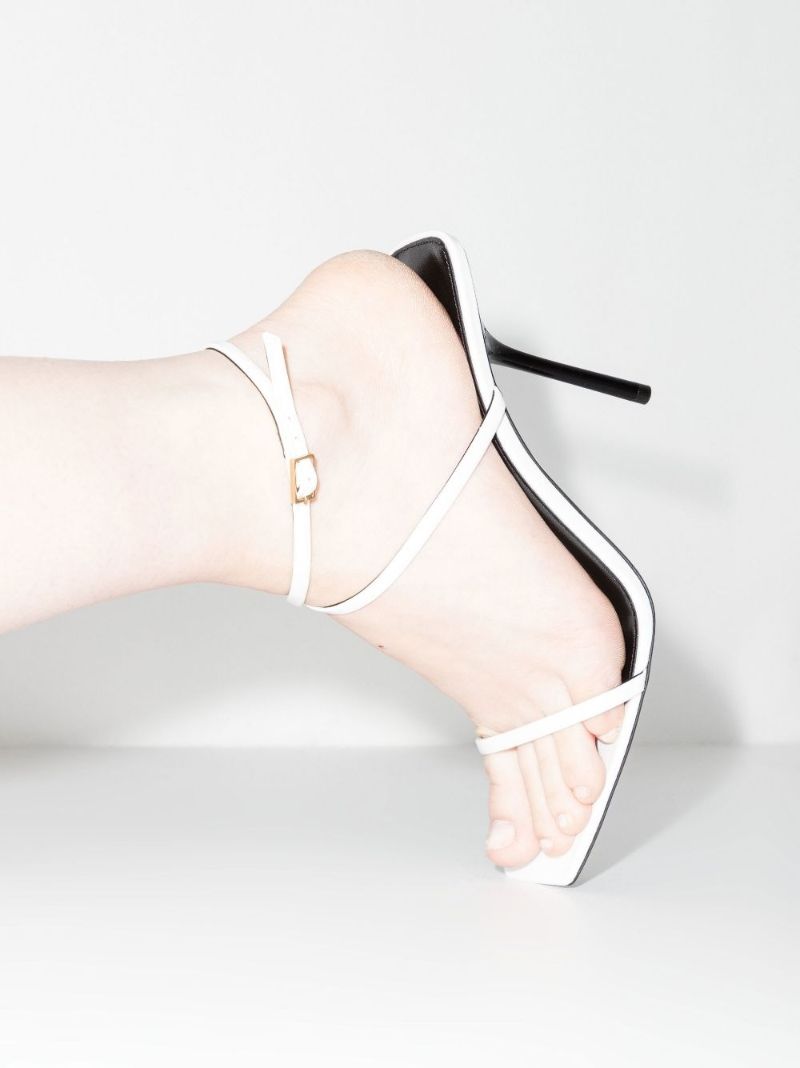 White Baliqua 95 Leather Sandals