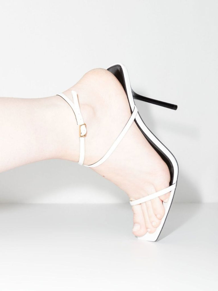 White Baliqua 95 Leather Sandals