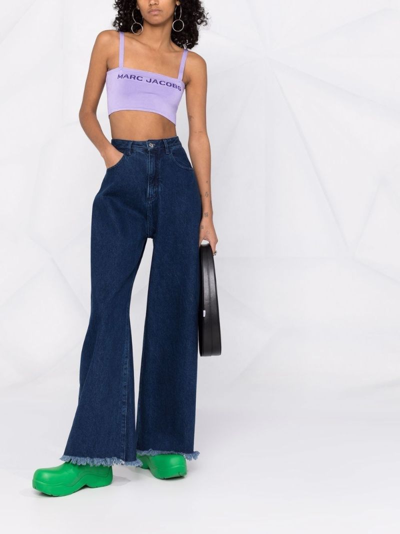 The Bandeau Intarsia-knit Top