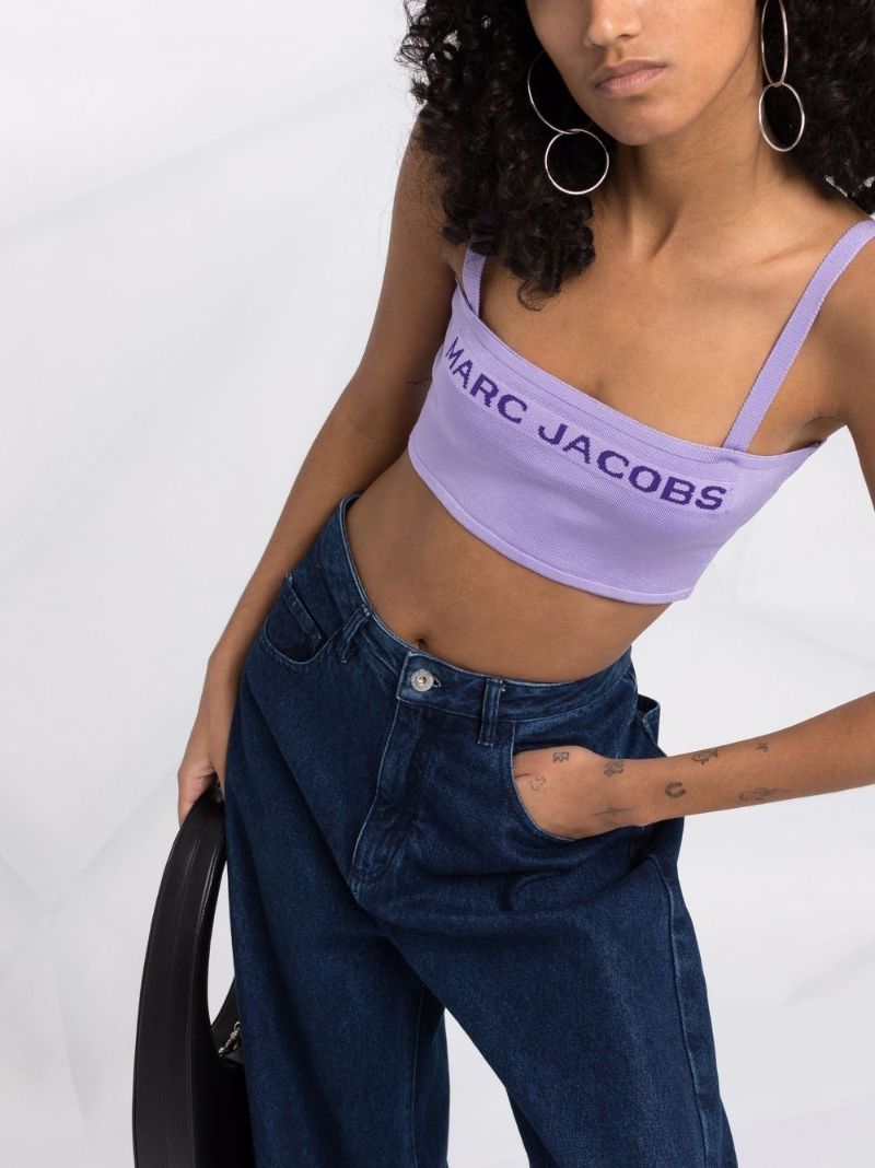 The Bandeau Intarsia-knit Top
