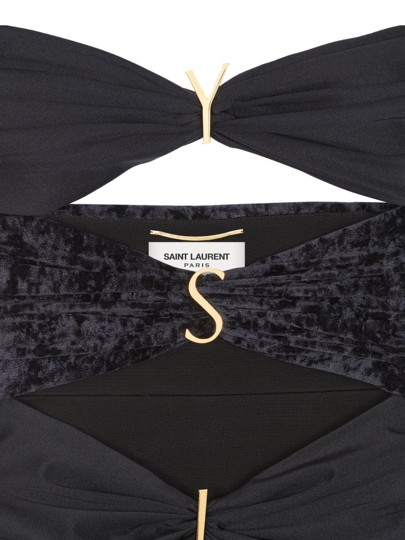 Black Cut-out Halterneck Jumpsuit
