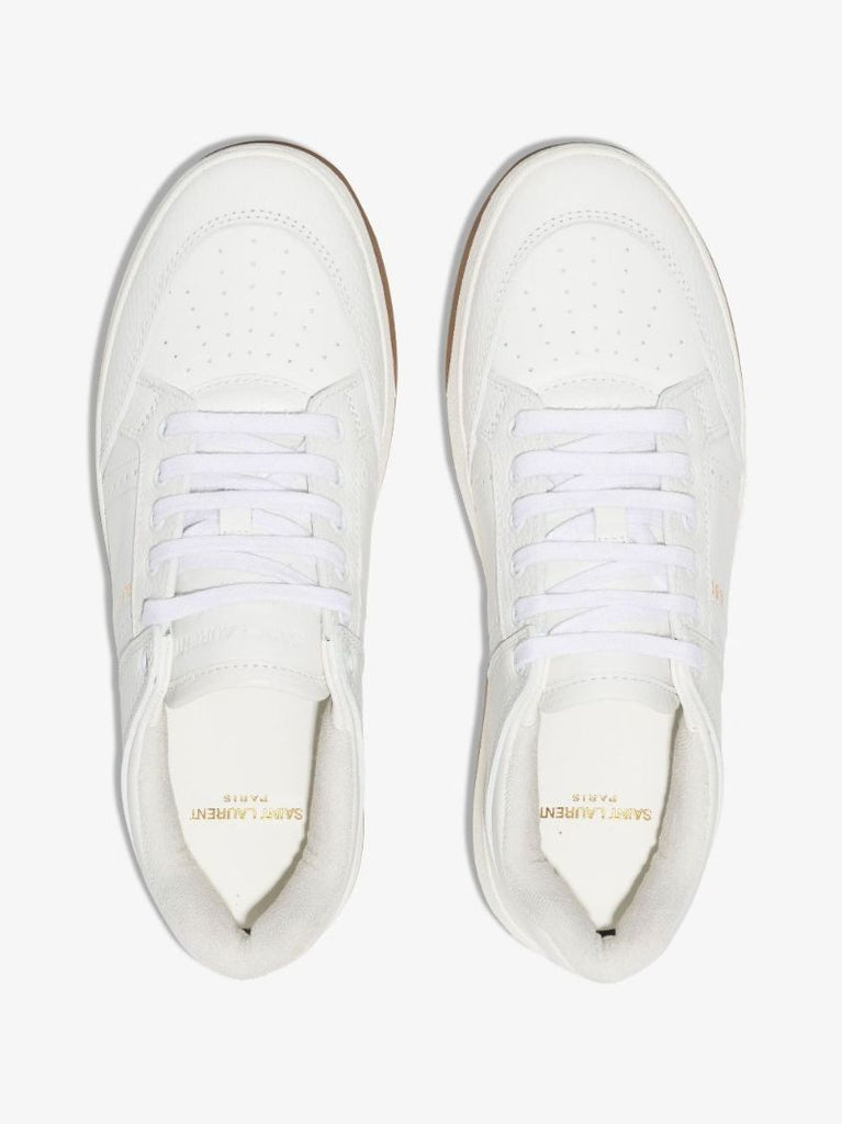White Sl/61 Low-top Leather Sneakers