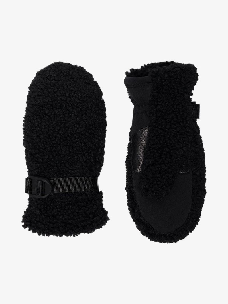 Black Sherpa Fleece Mittens