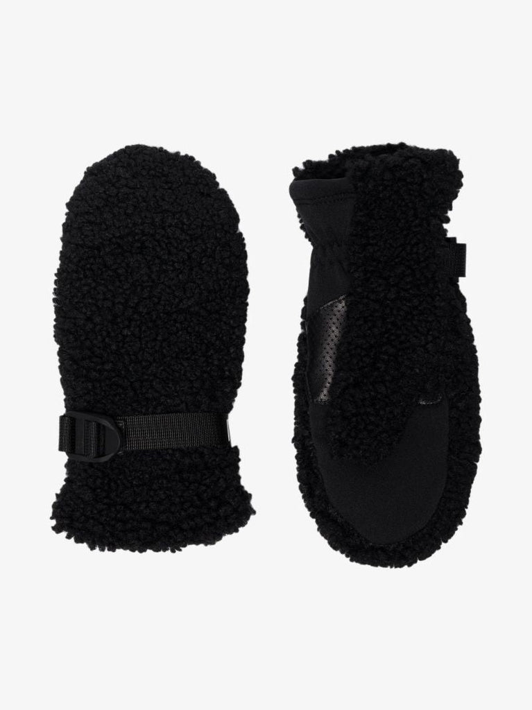 Black Sherpa Fleece Mittens